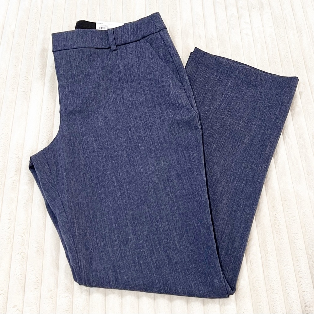 Nine West NWT Slim Fit Boot Cut Mid Rise Sculpting Blue Pants Women’s Size 10